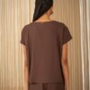 PHILIA LOFT Blusa scollo v con riprese sotto il seno