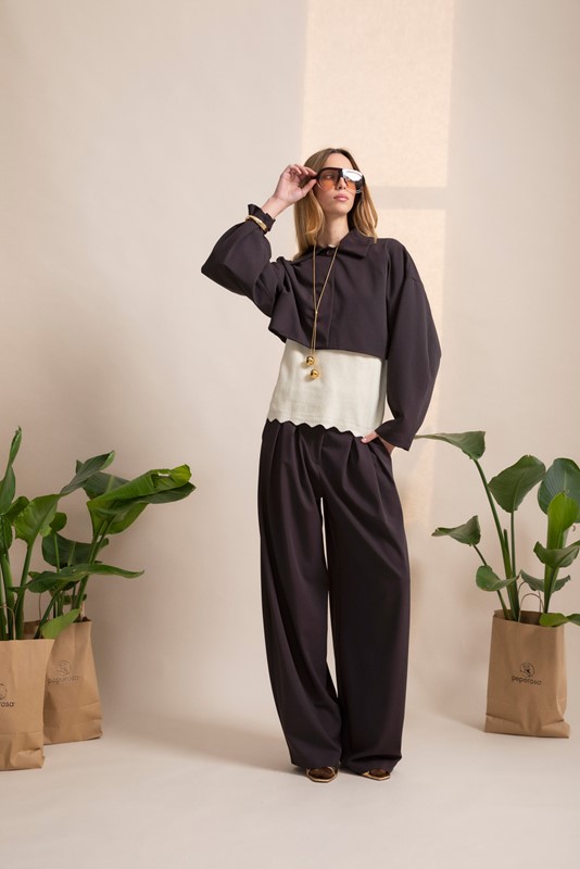 1F9AB82628EC30135A515140B87C713A_ PEPE ROSA Pantalone ampio con pinces