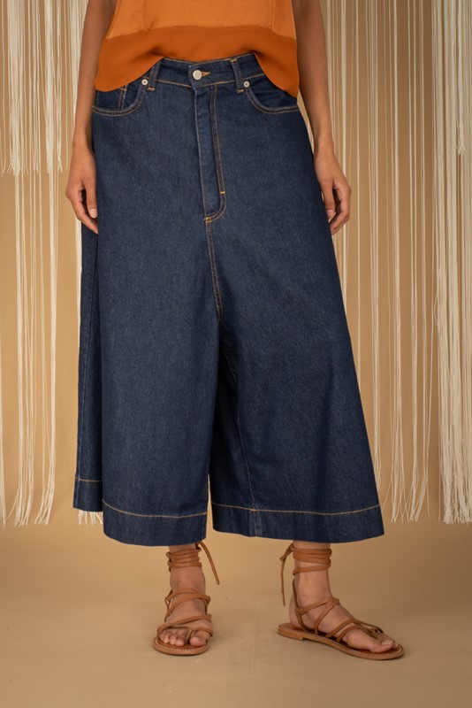 PHILIA LOFT Pantagonna in jeans cavallo basso