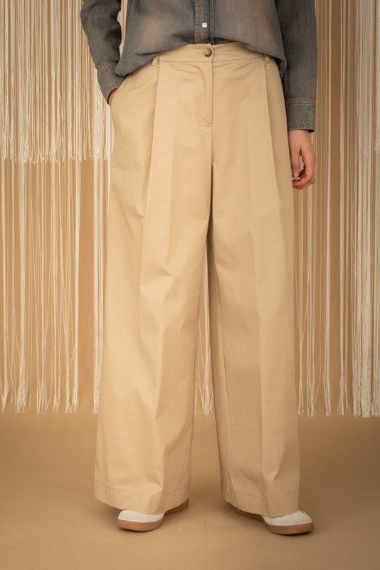 PHILIA LOFT Pantalone a palazzo con pince