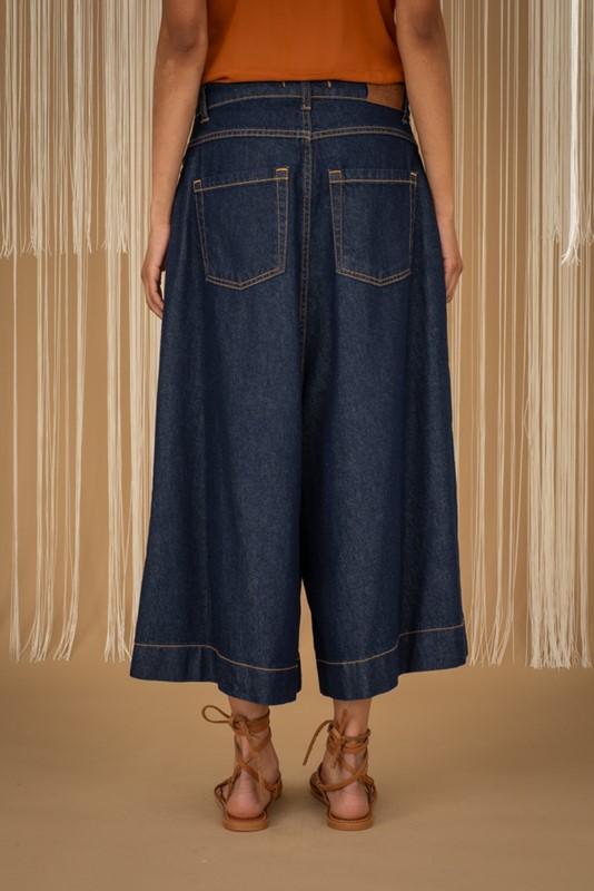 PHILIA LOFT Pantagonna in jeans cavallo basso