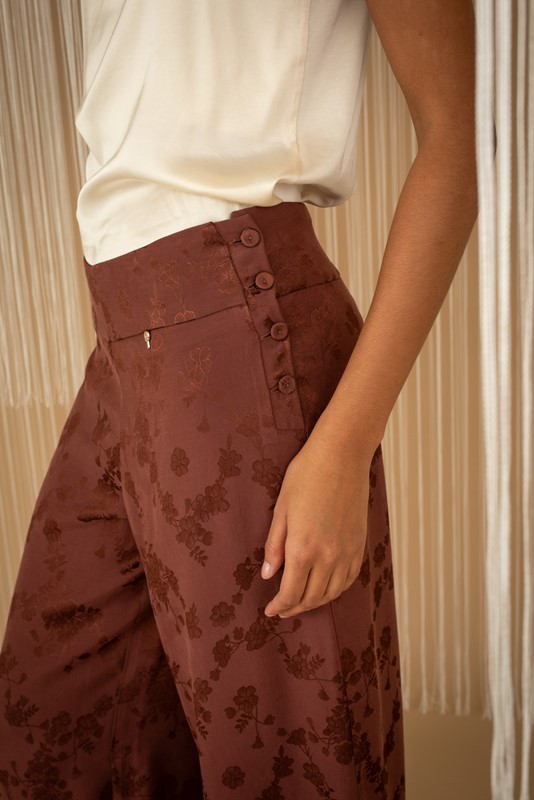 PHILIA LOFT Pantalone jacquard mod. baloon