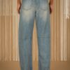 PHILIA LOFT Jeans baloon sfrangiato in vita