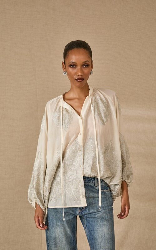 425F9A98EF6392C0C50C0B0BEE78C2D6_ SOUVENIR Camicia over ricamata