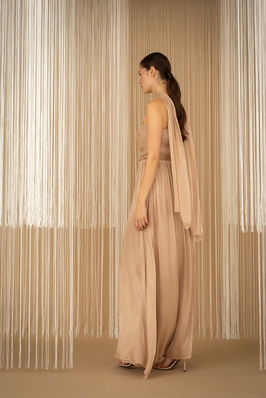 43D3BDBC03C6E916626689358D0ECFCB_ PHILIA LOFT Abito lungo con bustino e apertura laterale