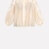 482037B07F639B01BA2210AD806DF0E4_ SISTE'S Camicia morbida manica a sbuffo con ricamo