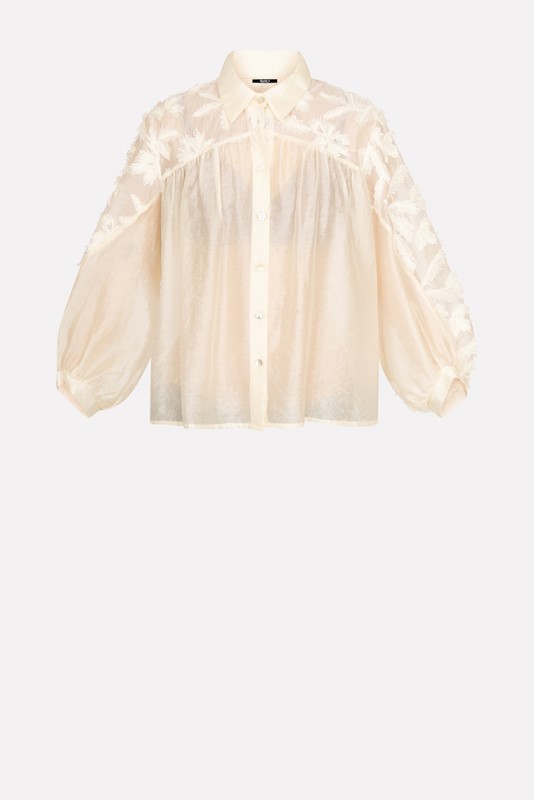 482037B07F639B01BA2210AD806DF0E4_ SISTE'S Camicia morbida manica a sbuffo con ricamo