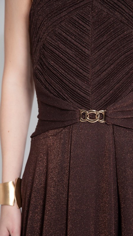 4EEF70E1D9CE43AB0EFC470BBDBE18EE_ EDAS Abito plissÈ piega piatta jersey lurex