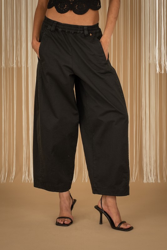 PHILIA LOFT Pantalone mod. baloon in cotone con elastico in vita