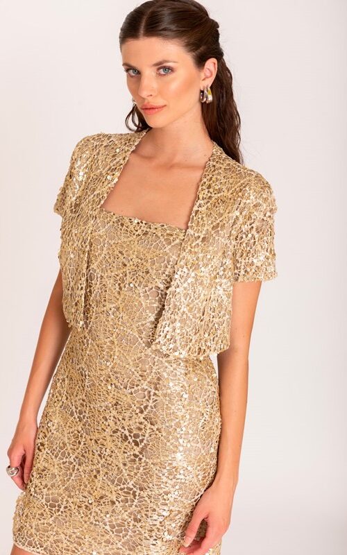 SISTE'S Coprispalle paillettes e pizzo