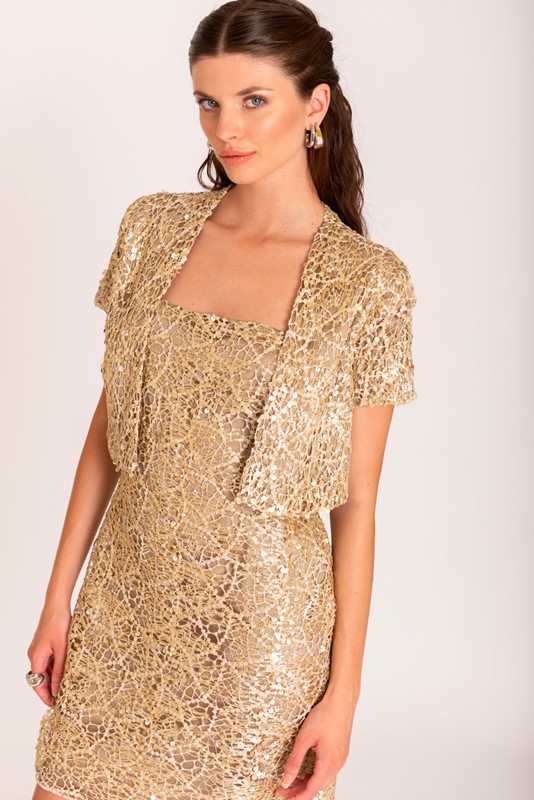 SISTE'S Coprispalle paillettes e pizzo