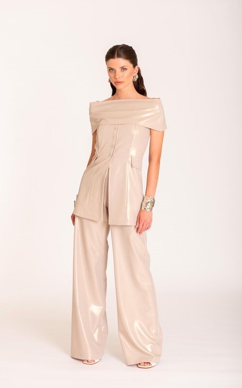 SISTE'S Pantalone spalmato palazzo