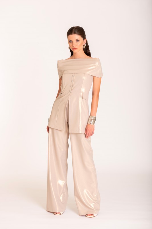 SISTE'S Pantalone spalmato palazzo