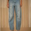 PHILIA LOFT Jeans baloon sfrangiato in vita