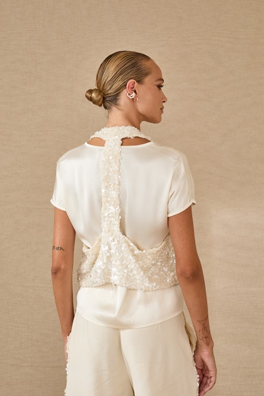 7ADB122F9BA39D9A12060E93D2830409_ SOUVENIR Gilet morbido in paillettes