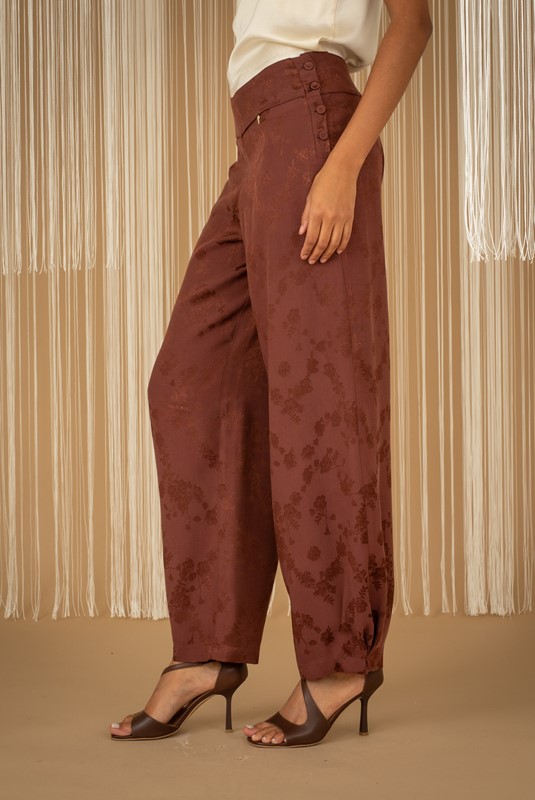 PHILIA LOFT Pantalone jacquard mod. baloon