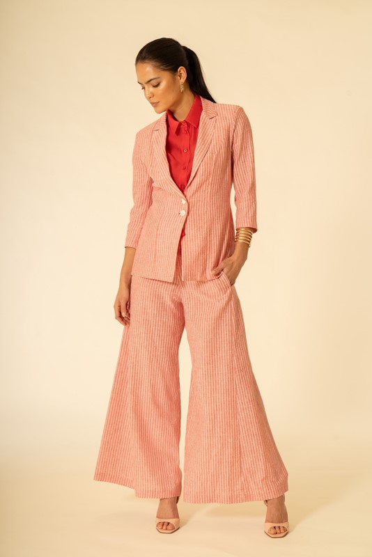 89EB60F49AADB801054228B82136A112_ SISTE'S Giacca monopetto manica 3-4 gessata