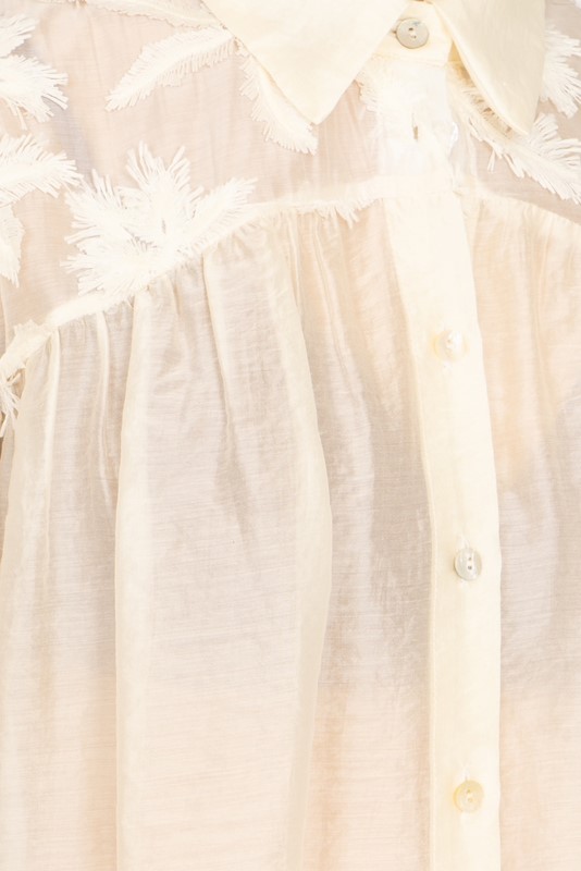 8EBFB859EAF11EB1D2F69BCC04885FBB_ SISTE'S Camicia morbida manica a sbuffo con ricamo