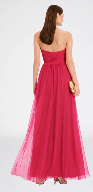 EDAS Abito bustier drappeggiato tulle