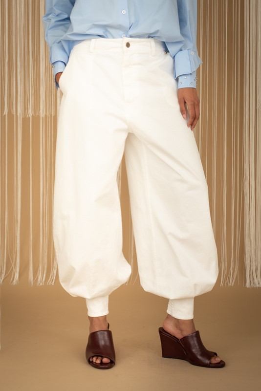 PHILIA LOFT Pantalone ampio con polsino sul fondo