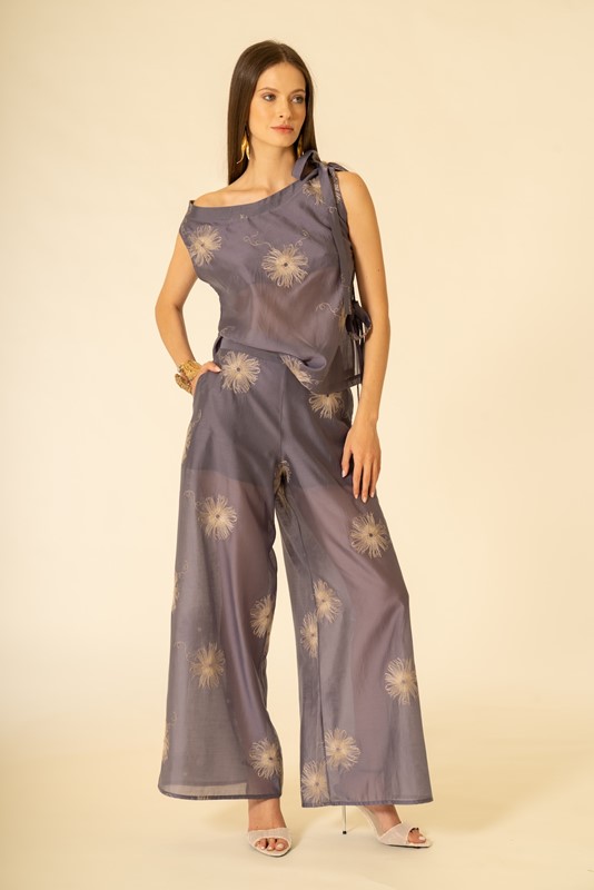 SISTE'S Pantalone ampio con ricamo