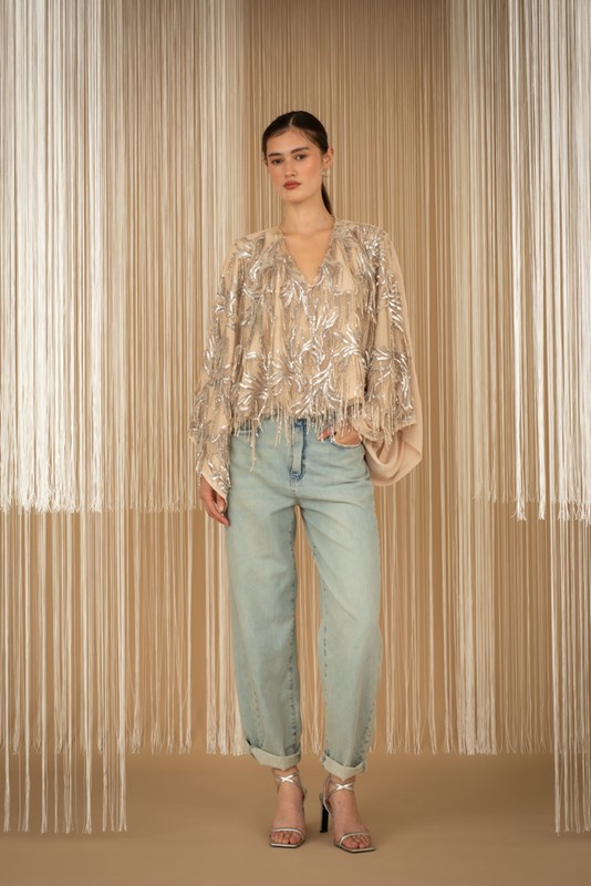 PHILIA LOFT Jeans morbido con risvolto