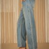 PHILIA LOFT Jeans baloon sfrangiato in vita
