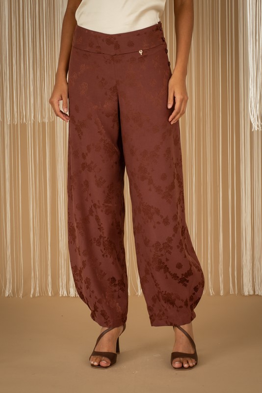 PHILIA LOFT Pantalone jacquard mod. baloon