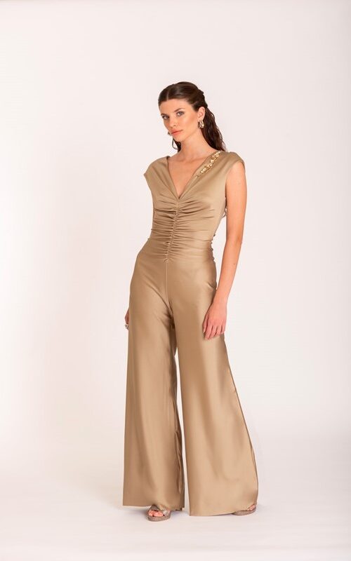 SISTE'S Tuta con arricciatura e applicazione lato