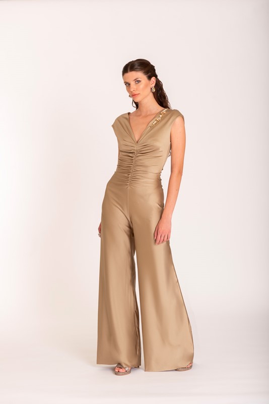 SISTE'S Tuta con arricciatura e applicazione lato