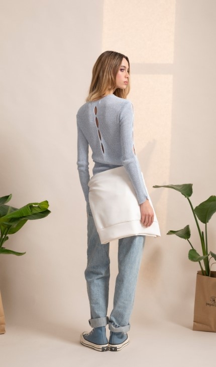 D9D07E87CF8A8AC965AF5E293C4C3F13_ PEPE ROSA Maglia manica lunga con aperture