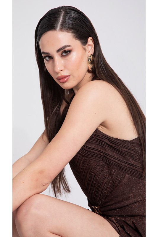 E30DA4E21433702B56A2E5274728C4FD_ EDAS Abito plissÈ piega piatta jersey lurex