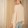 PHILIA LOFT Blusa over a v con ricamo in paillettes