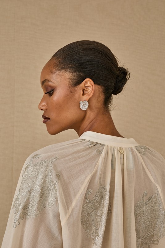 SOUVENIR Camicia over ricamata