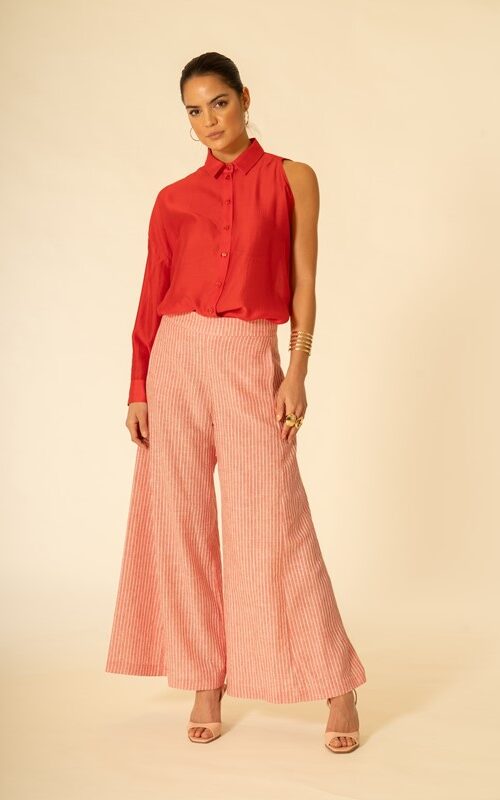 EF17745718198560487AD317CC34066C_ SISTE'S Pantalone ampio gessato