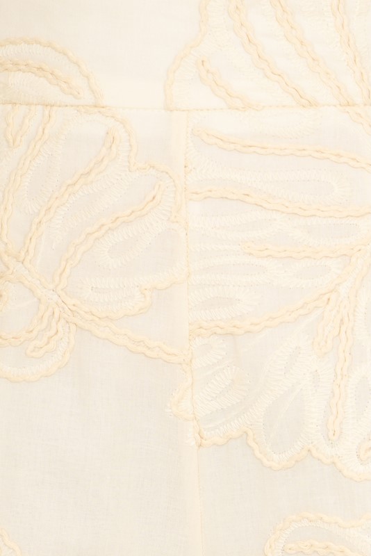 SISTE'S Pantalone baloon ricamo foglia