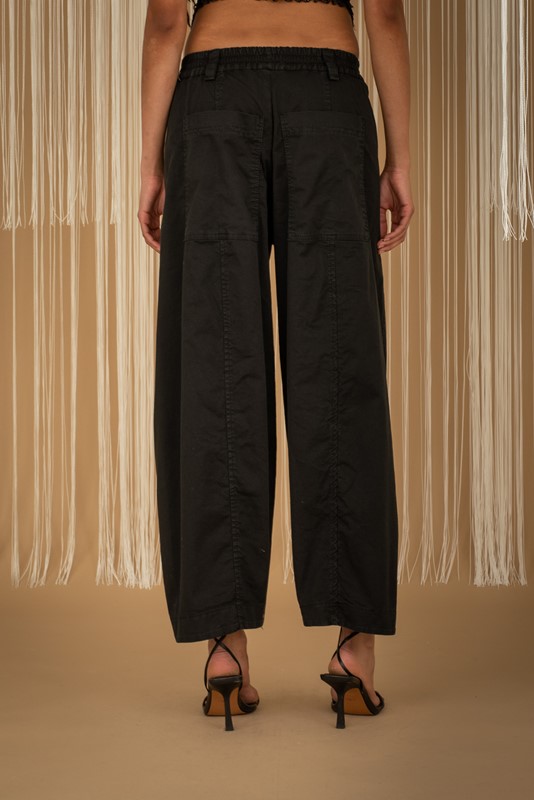 PHILIA LOFT Pantalone mod. baloon in cotone con elastico in vita