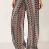 PHILIA LOFT Pantalone in fantasia con elastico sul fondo