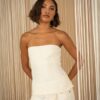 PHILIA LOFT Bustino ricamato zip dietro