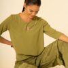 SISTE'S Blusa con perle manica 3/4