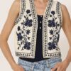 PHILIA LOFT Gilet con ricami