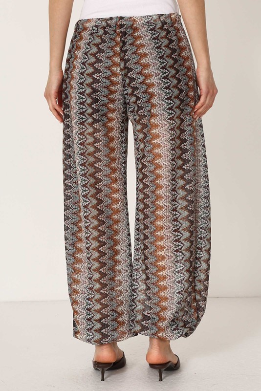 PHILIA LOFT Pantalone in fantasia con elastico sul fondo