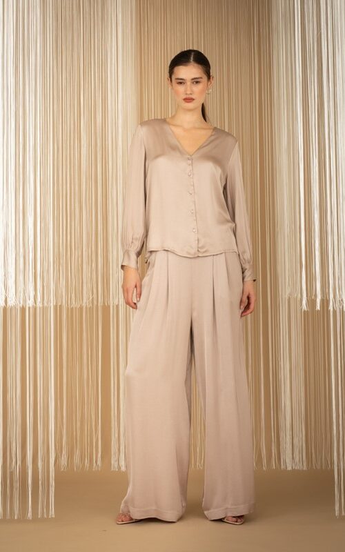 PHILIA LOFT Pantalone ampio con elastico dietro
