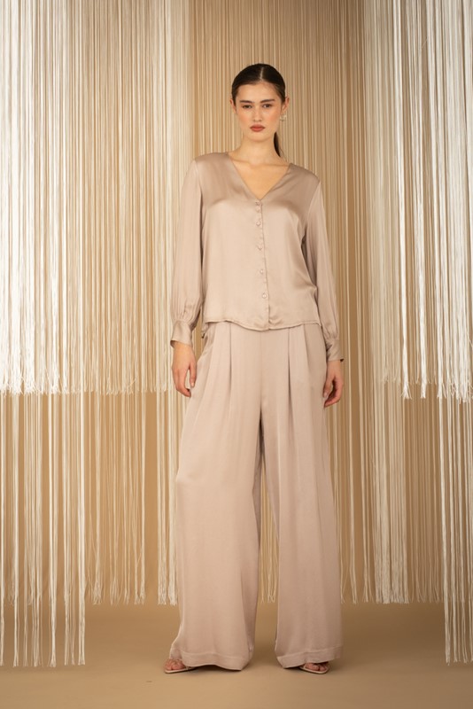 PHILIA LOFT Pantalone ampio con elastico dietro