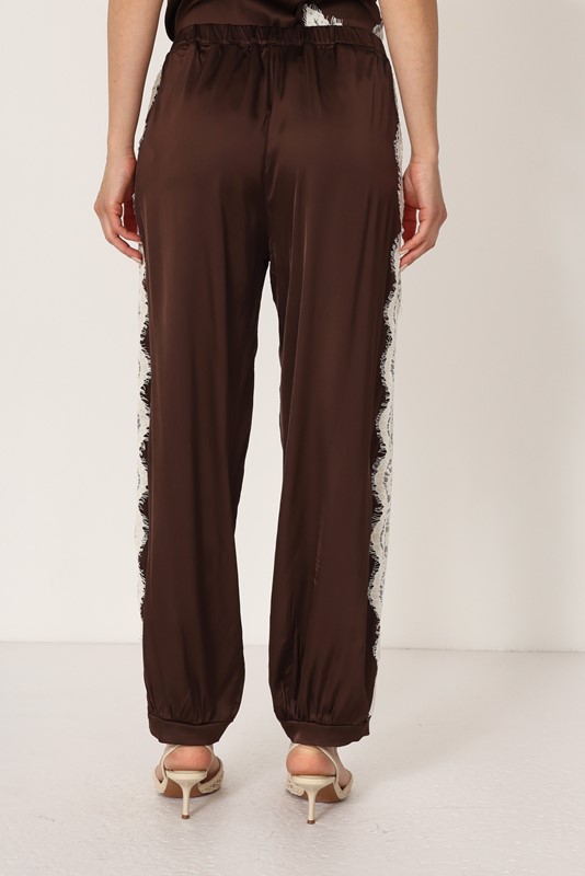 PHILIA LOFT Pantalone con inserti in pizzo