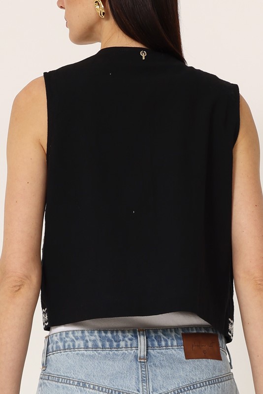 PHILIA LOFT Gilet con ricami