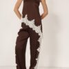 PHILIA LOFT Pantalone con inserti in pizzo