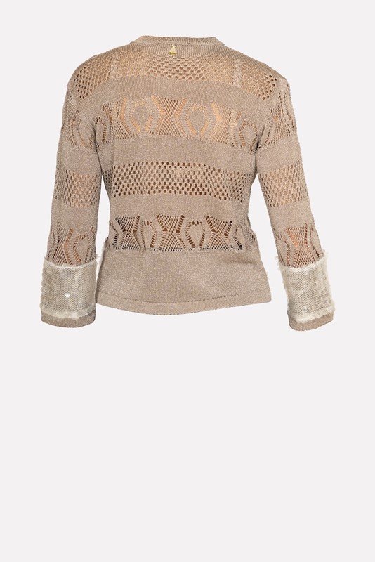 SISTE'S Giacchina crochet con paillettes