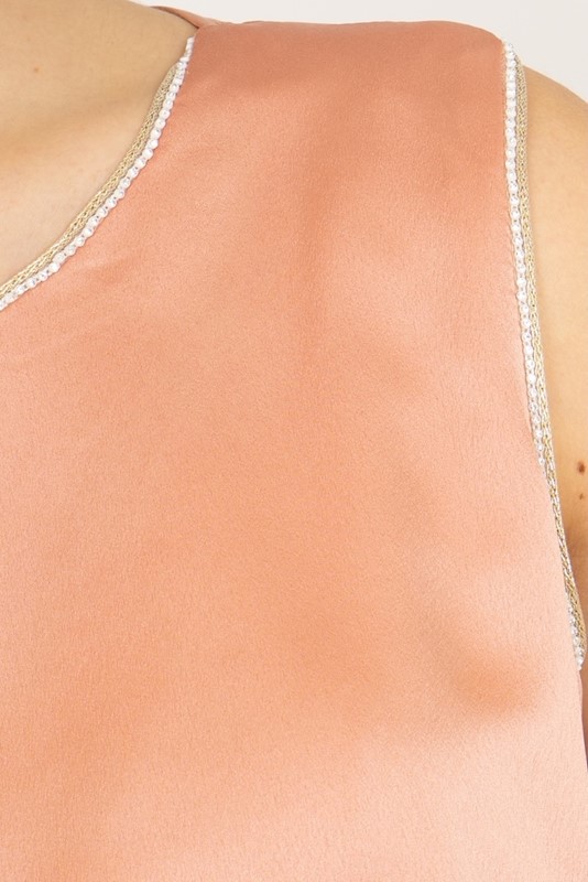 SISTE'S Top con cintura e filo strass