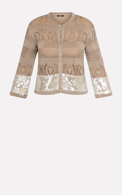 SISTE'S Giacchina crochet con paillettes